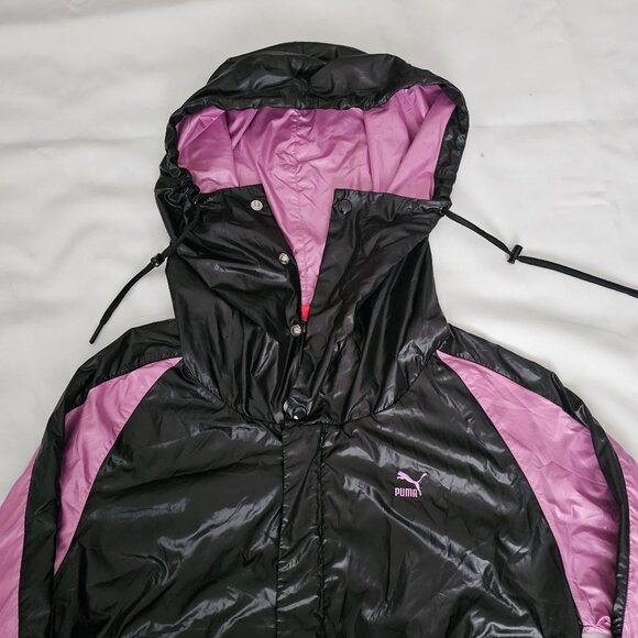 Puma Sports Lifestyle Women's Black/Pink Running Outdoor Winbreaker Jacket Small - Picture 5 of 16